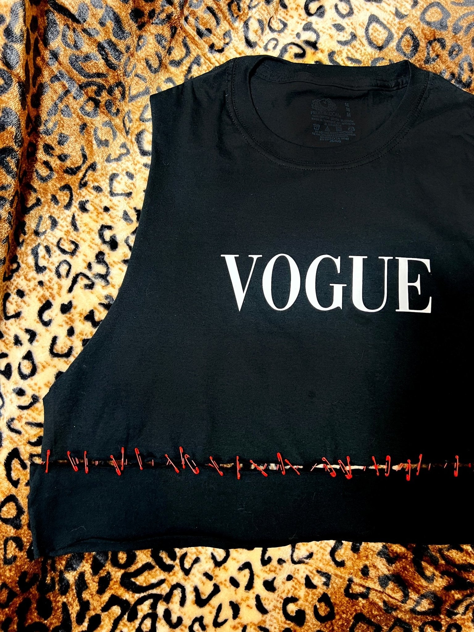 Vogue Crop Tank With Red Detail | Bad Reputation NYC