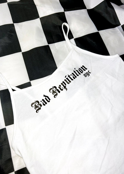 "Bad Reputation" White Tank Top | Bad Reputation NYC