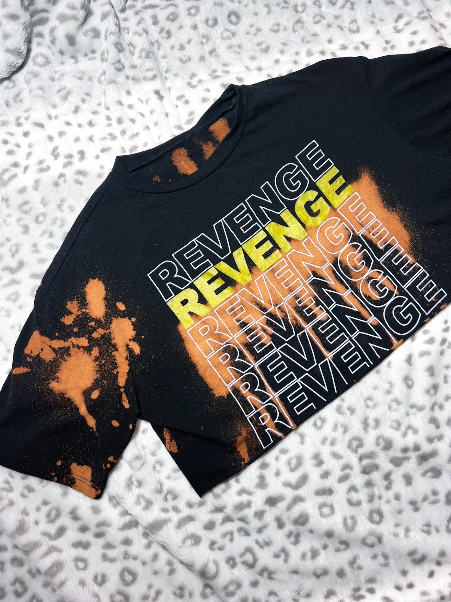 Revenge Bleach Dye Crop Top | Bad Reputation NYC